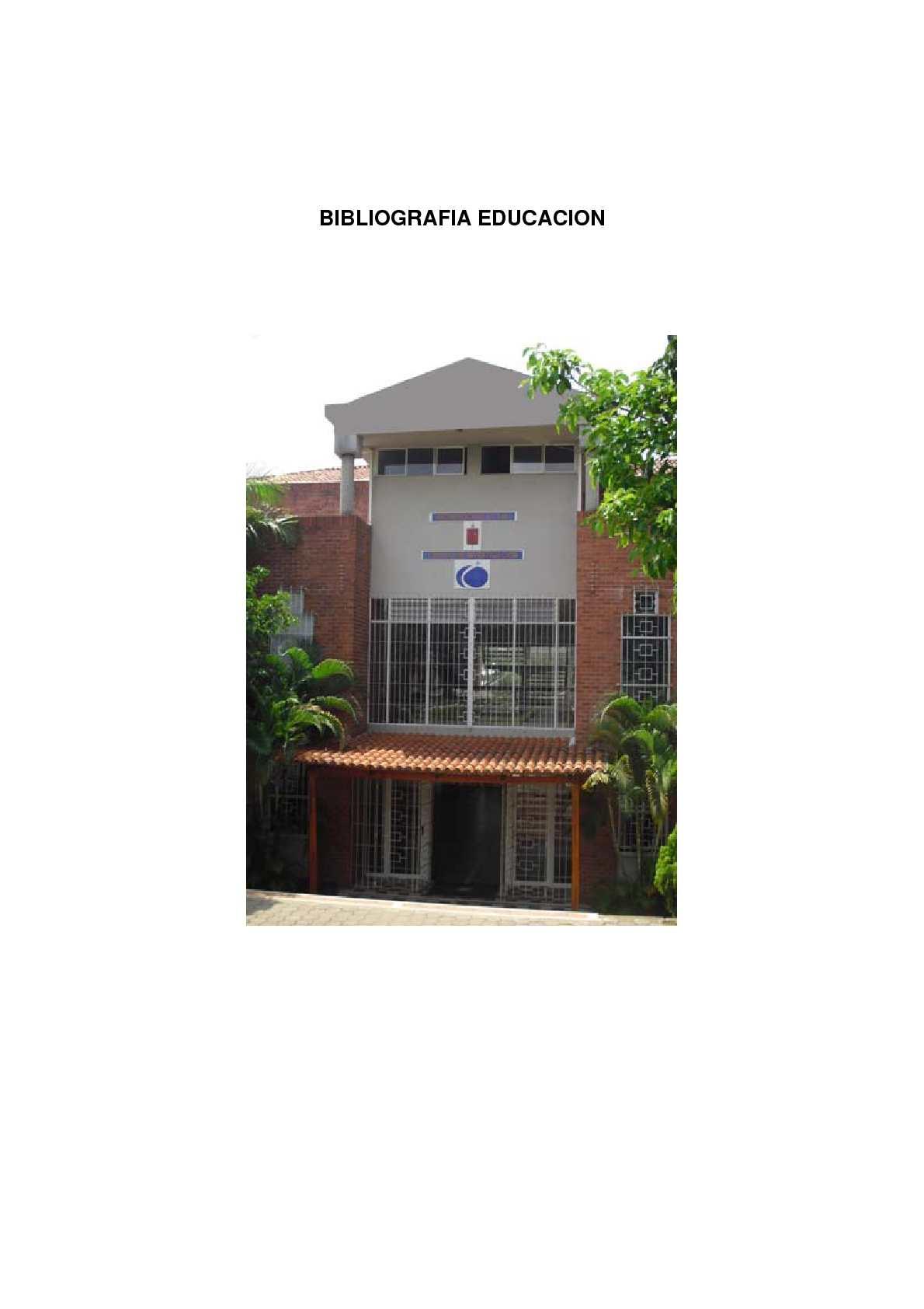 Calaméo - BIBLIOGRAFIA PARA EDUCACION